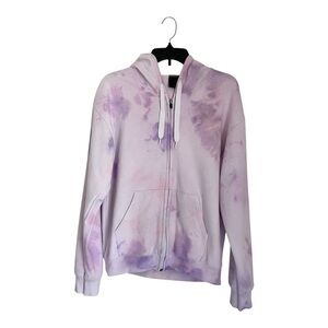 Women's Purple Tie-Dye Hoodie